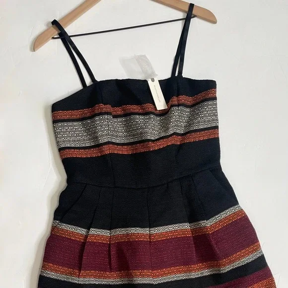 NWT!! Anthropologie COREY LYNN CALTER Nina Cropped Tweed Jumpsuit Stripes 10 - Picture 5 of 15